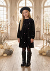 Sweet Little Posy Velvet Dress | Girls & Tweens Little Black Dress