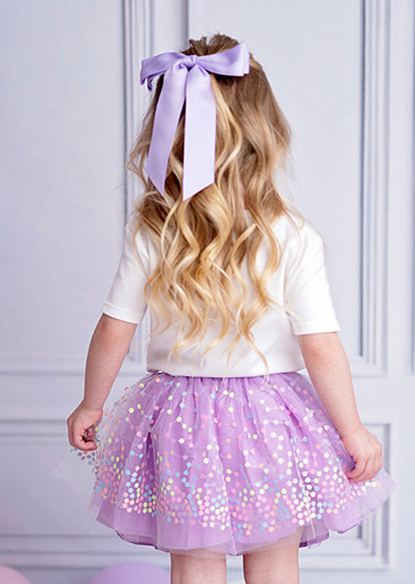 Sweet Tooth Tee & Lavender Flower Tutu Set