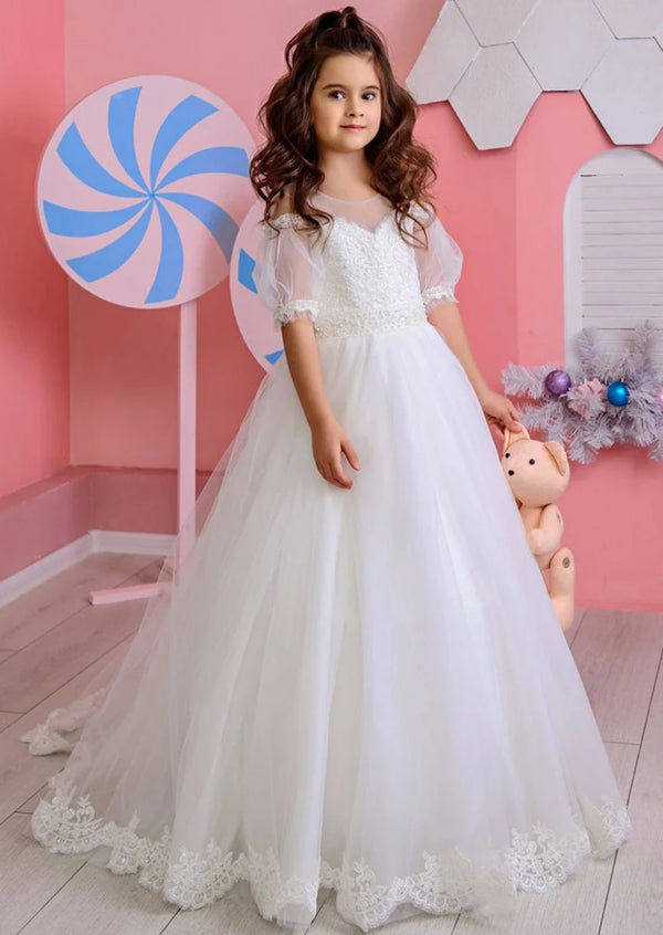 Sweetheart Princess Flower Girl Ball Gown
