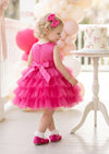 Sweetheart Tulle & Sequin Bow Baby Party Dress