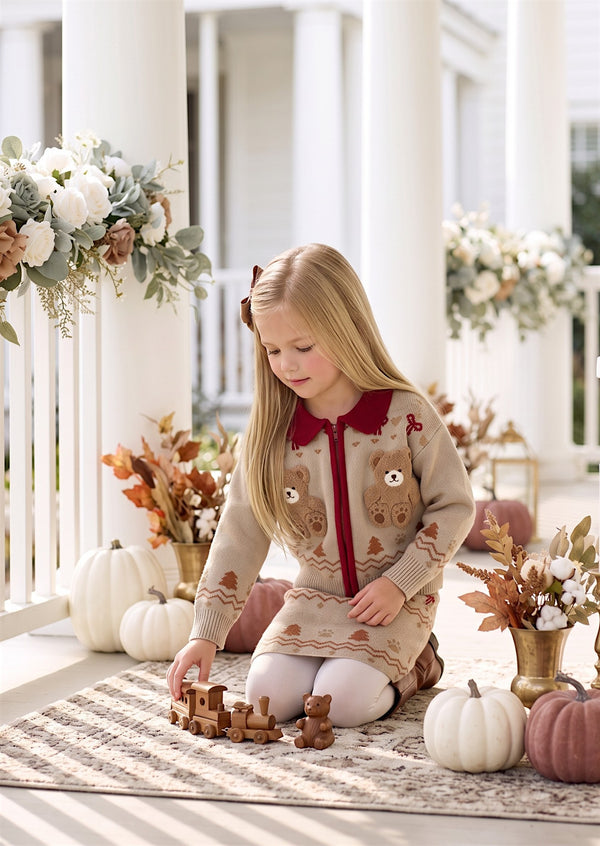 French Teddy Storybook Knit Set Skirt | Girls Fall Clothes & Outfits