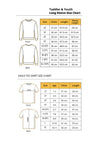 Girls Tee Shirt Crew Shirt Size Chart