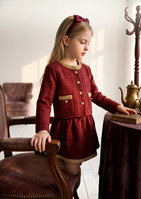 The Alice Girls Skirt & Jacket Set