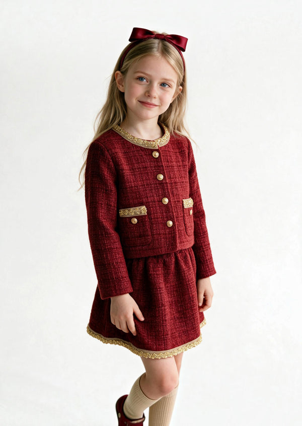 The Alice Girls Skirt & Jacket Set