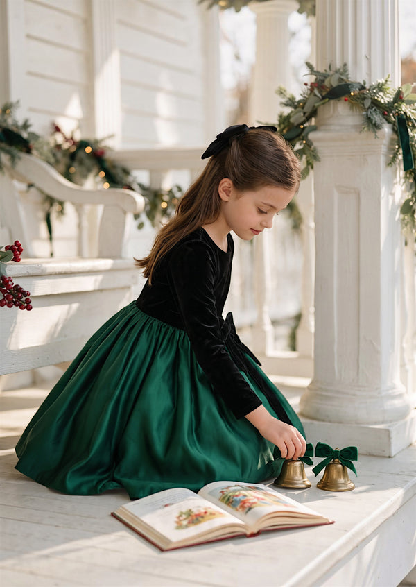 The Emerald Slipper Girls Party Dress