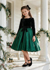The Emerald Slipper Girls Party Dress