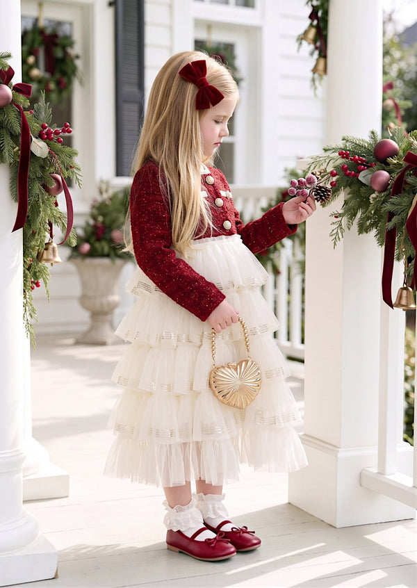 Sugarplum Velvet Tutu Dress | Girls Holiday Dresses