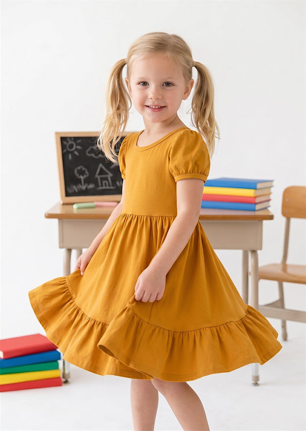 back to school dress is Cool 3/4 Sleeve Pocket Twirl 3T Printed on both sides Back to School Outfit Collection
