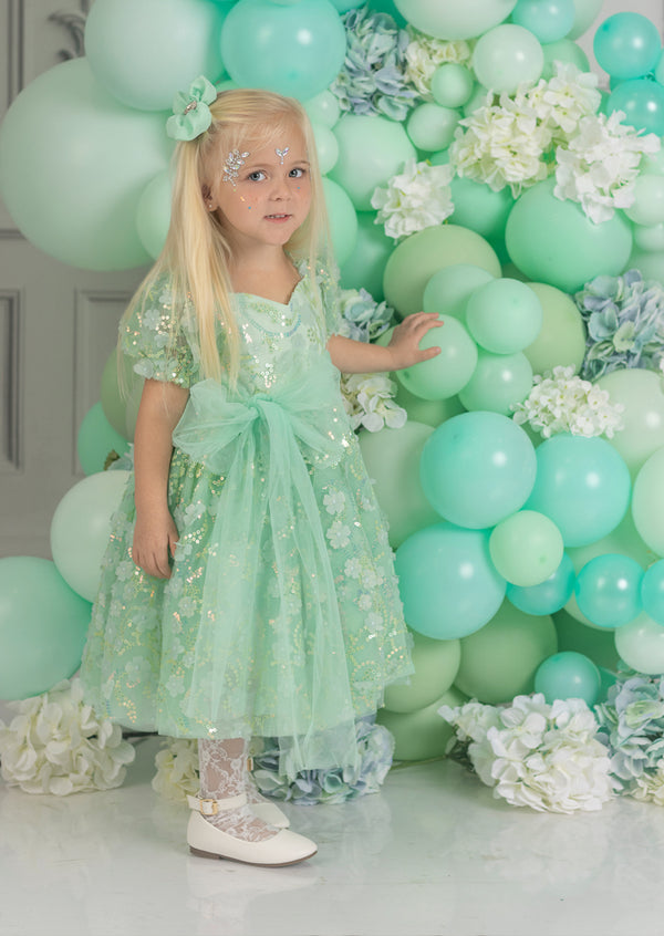 Through the Looking Glass Mint Green Party Dress