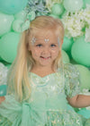 Through the Looking Glass Mint Green Party Dress
