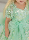 Through the Looking Glass Mint Green Party Dress