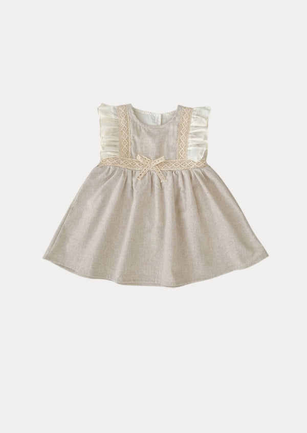 Tillie Ruffle Sleeve Dress in Khaki