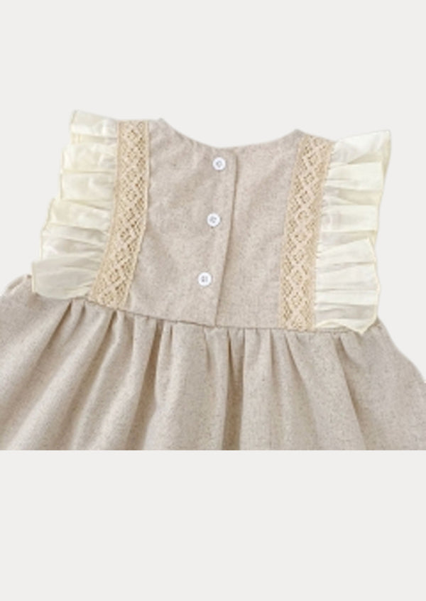 Tillie Ruffle Sleeve Dress in Khaki