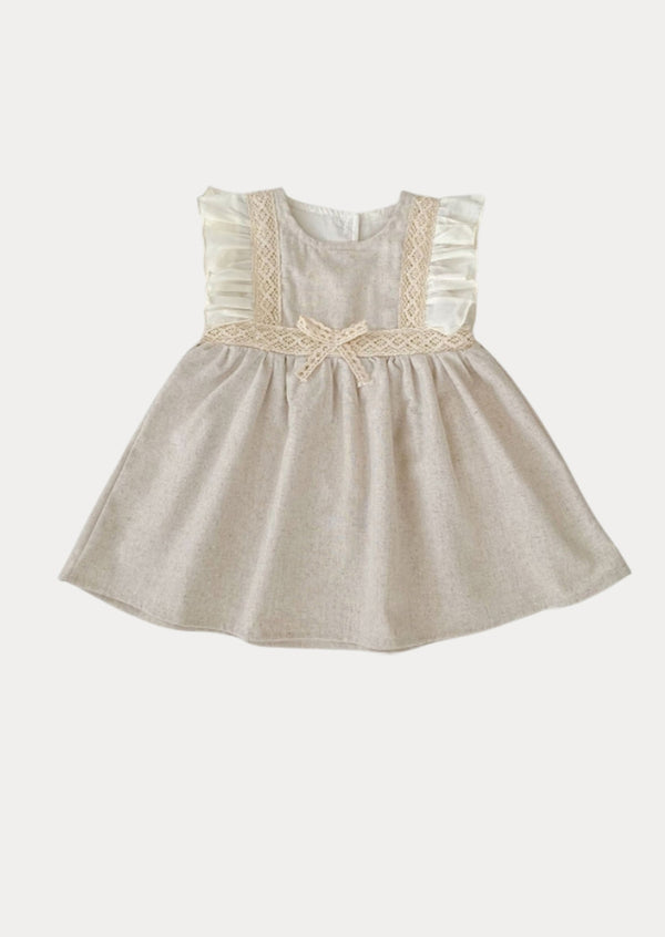 Tillie Ruffle Sleeve Dress in Khaki