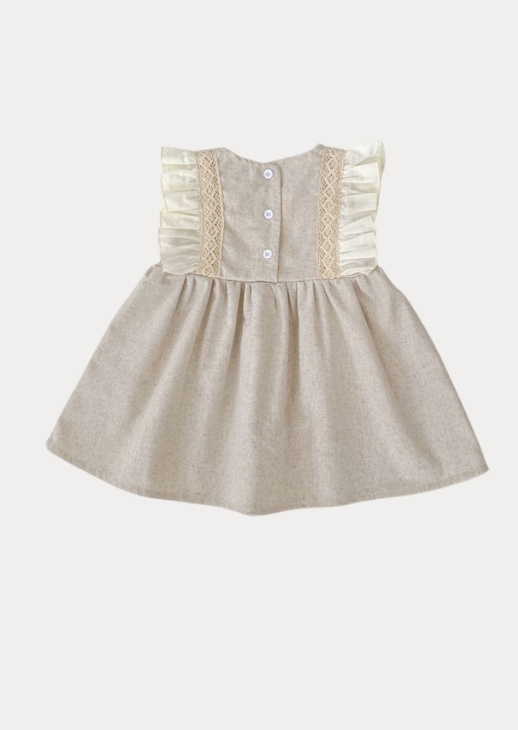 Tillie Ruffle Sleeve Dress in Khaki