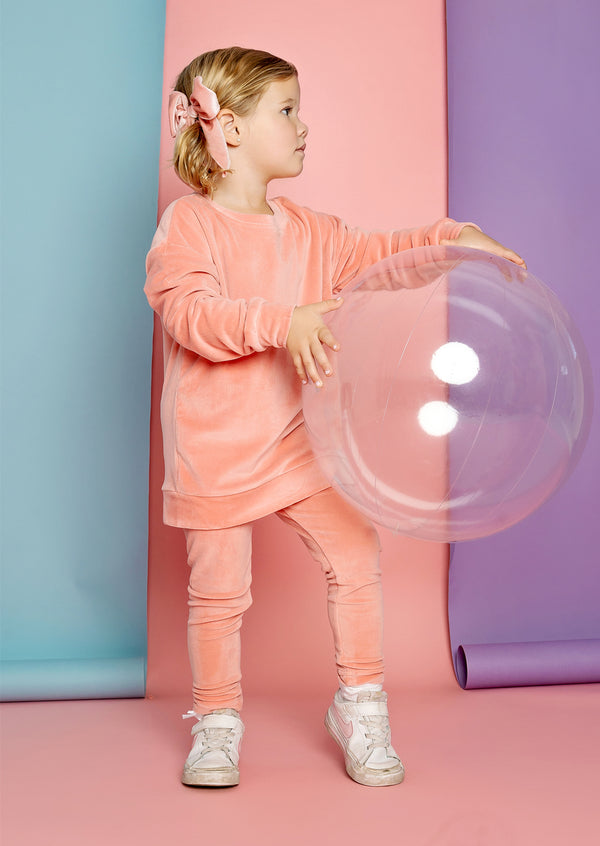 Rose Pink Velour Jogging Pants