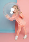 Rose Pink Velour Jogging Pants