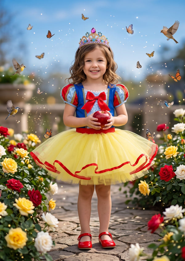 Apple Princess Leotard Tutu Costume - Little Girls Costumes & Dress Up