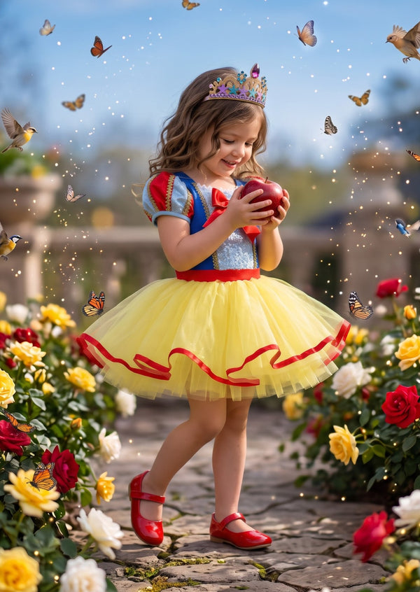 Apple Princess Leotard Tutu Costume - Little Girls Costumes & Dress Up