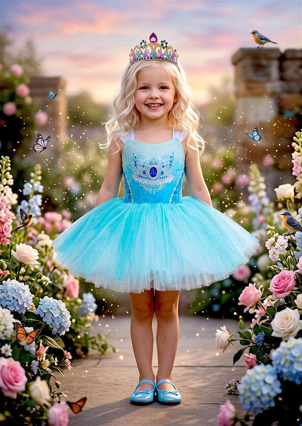 Ice Princess Leotard Tutu Costume