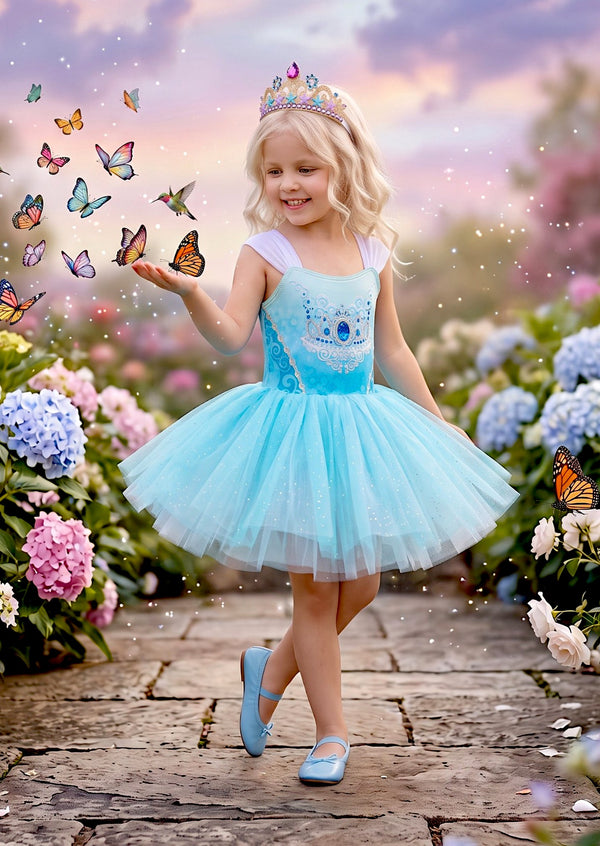 Ice Princess Leotard Tutu Costume