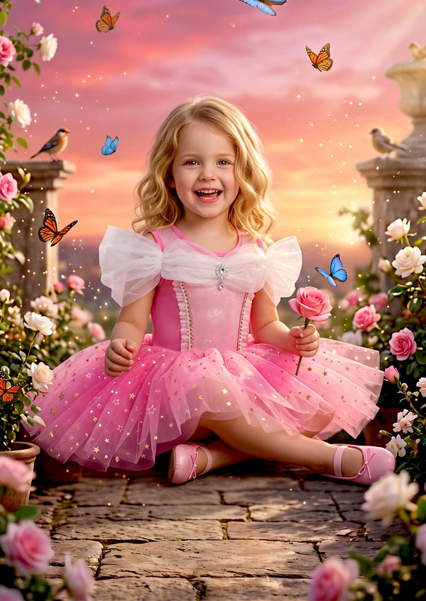 Pink Princess Leotard Tutu Costume - Little Girls Costumes & Dress Up