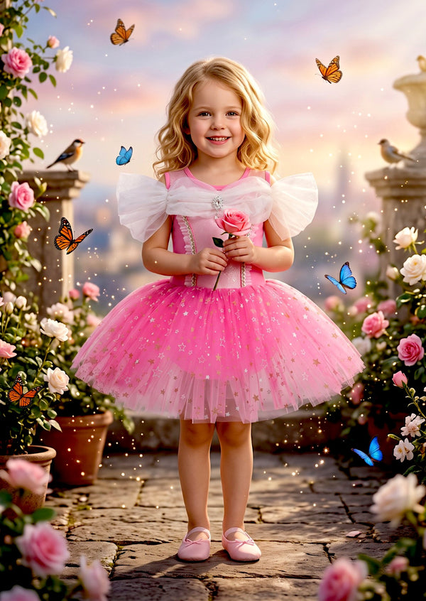 Pink Princess Leotard Tutu Costume - Little Girls Costumes & Dress Up
