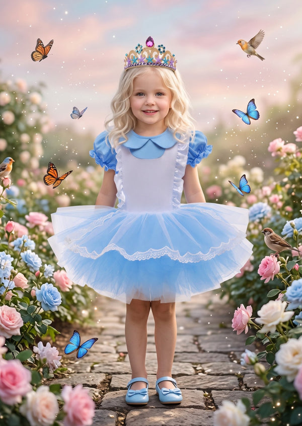 Wonderland Leotard Tutu Costume - Little Girls Costumes & Dress Up