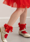 Girls Red Tutu Socks