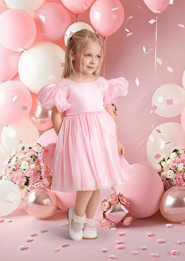 Twinkleberry Pink Girls Party Dress || Pink