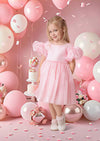 Twinkleberry Pink Girls Party Dress || Pink