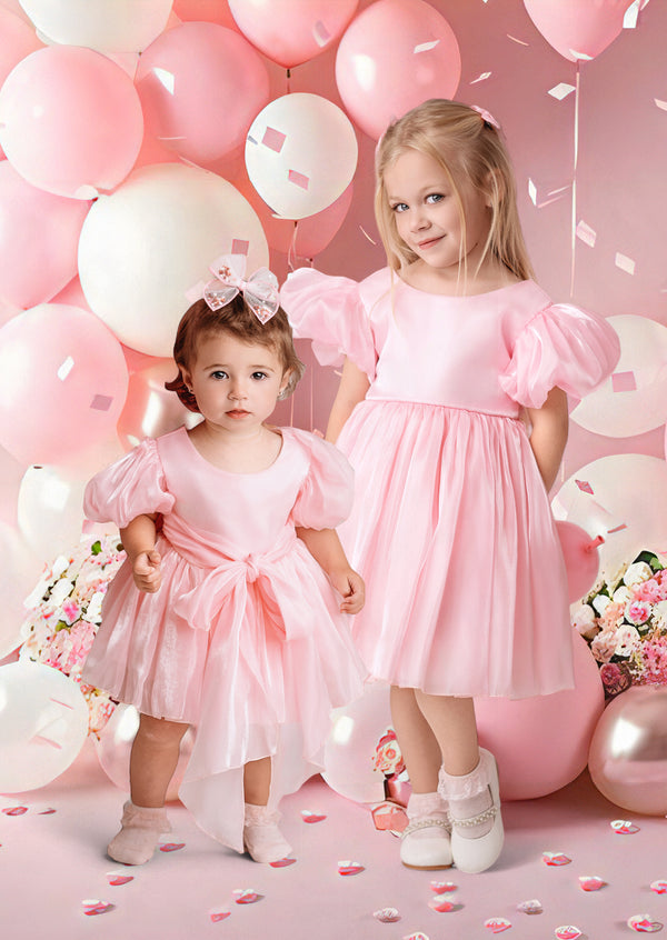 Twinkleberry Pink Girls Party Dress || Pink