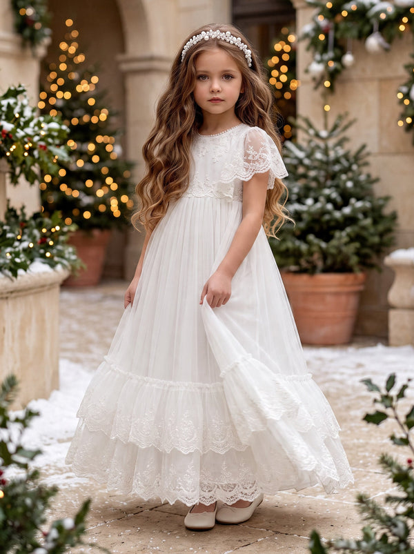 Crystal Pearl Beaded Headband | Flower Girl Hair Accessories