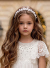 Crystal Pearl Beaded Headband | Flower Girl Hair Accessories