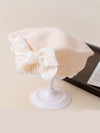 Girls Velvet Bow Knit Beret | Toddler & Girls Hats Beige