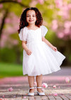 Victoria Sweetheart Party Dress in White