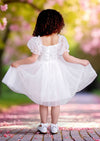 Victoria Sweetheart Party Dress in White