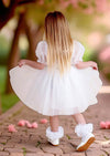 Victoria Sweetheart Party Dress in White