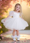 Victoria Sweetheart Party Dress in White