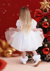 girls white Christmas dresses