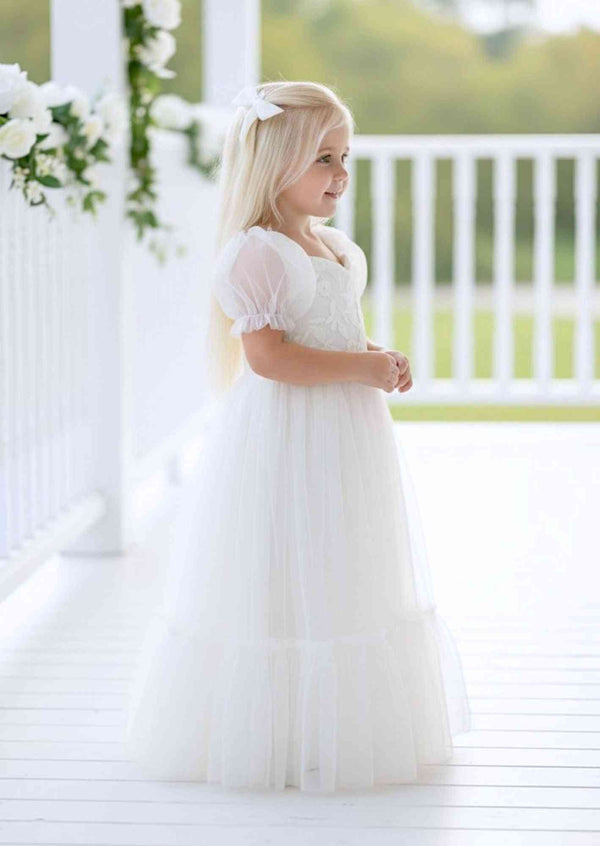 Victoria Sweetheart Dress White