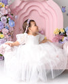 Baby girl 1st birthday white dress