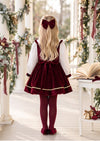 Vintage Raspberry Velvet Storybook Dress | Girls Holiday Dresses