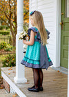 Toddler Girl Vintage Style Dress with Matching hat