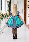 Toddler Girl Vintage Style Dress with Matching hat