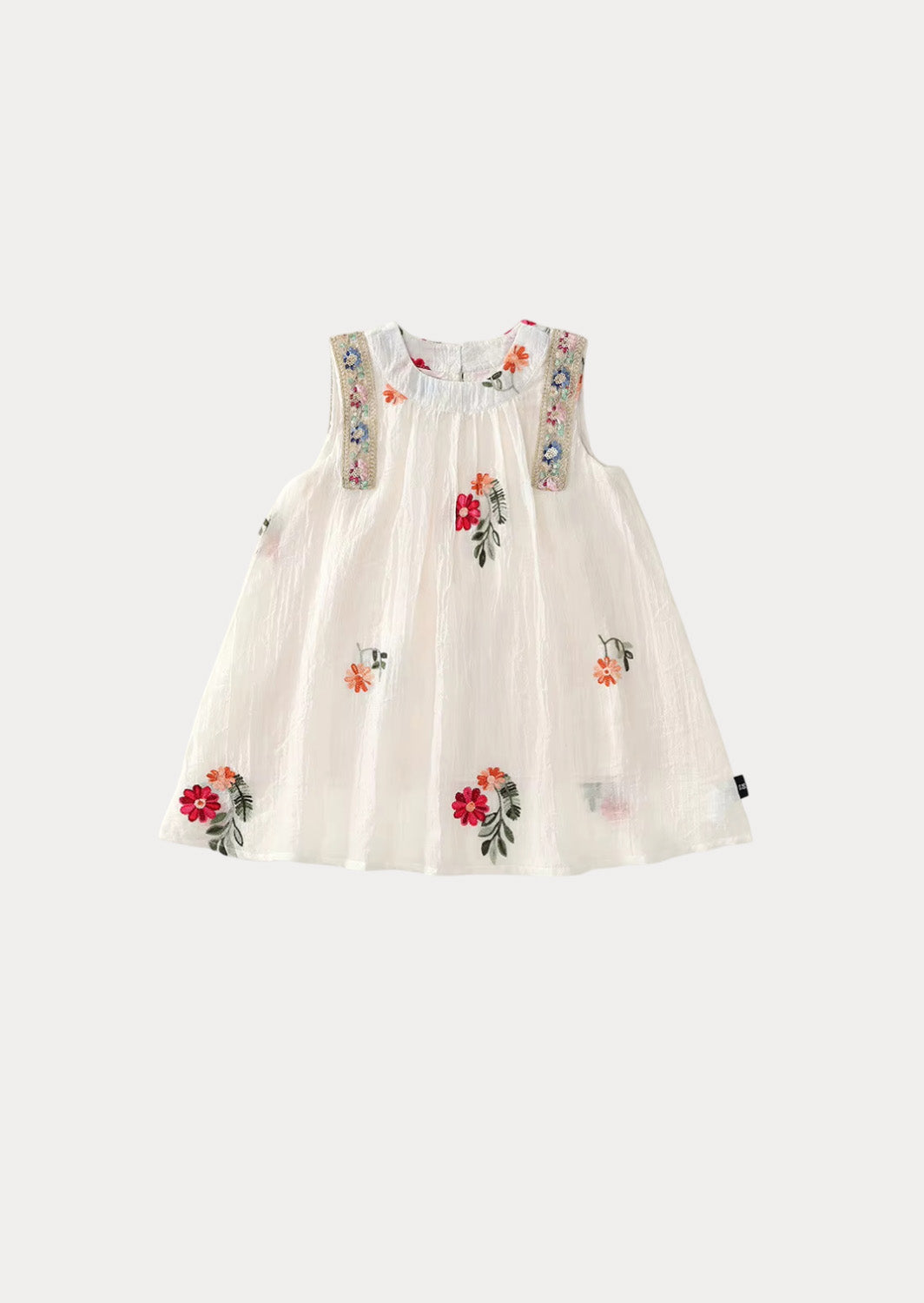 Whimsey Embroidered Textured Dress