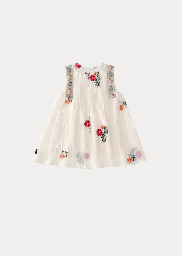 Whimsey Embroidered Textured Dress
