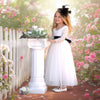 Long Sleeve Flower Girl Dresses in Classic White for Weddings