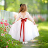 Long Sleeve Flower Girl Dresses in Classic White for Weddings