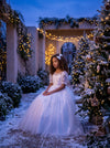 Faella Gown Flower Girl Gown | White Lace Flower Girl Dresses